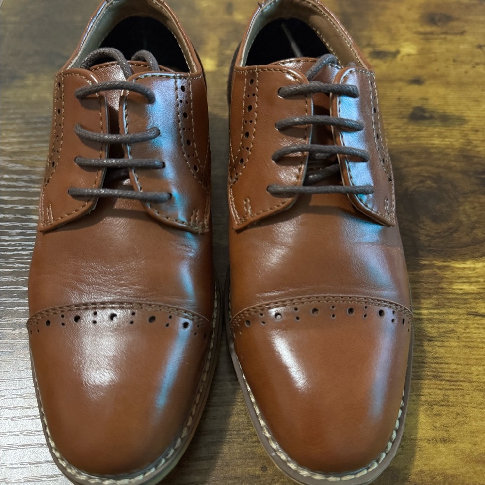 Ashford Hayes Brown Leather Oxford Shoes